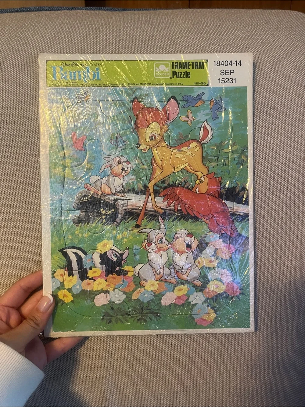 Lot of 4 VTG Golden Disney Frame Tray Puzzles Bambi Cinderella Pooh Snow White